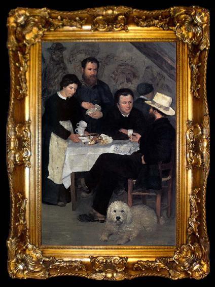 framed  Pierre Auguste Renoir At the Inn of Mother Anthony, ta009-2